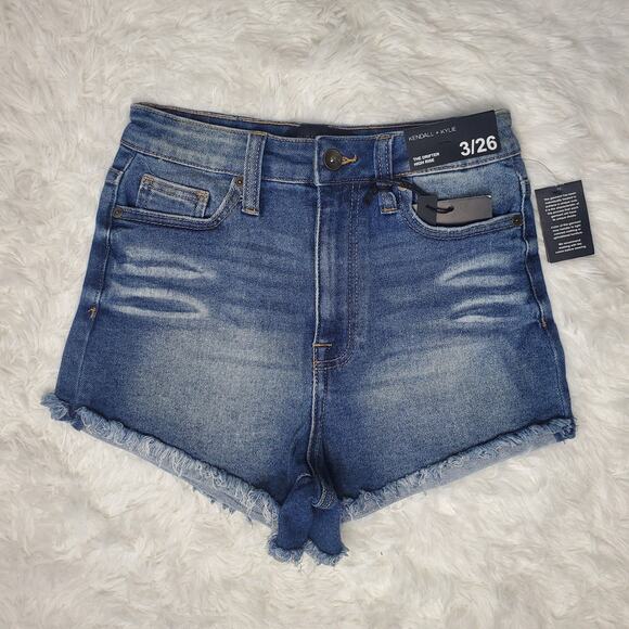 Kendall and Kylie Drifter Denim Shorts 26 / 3 - Picture 1 of 7
